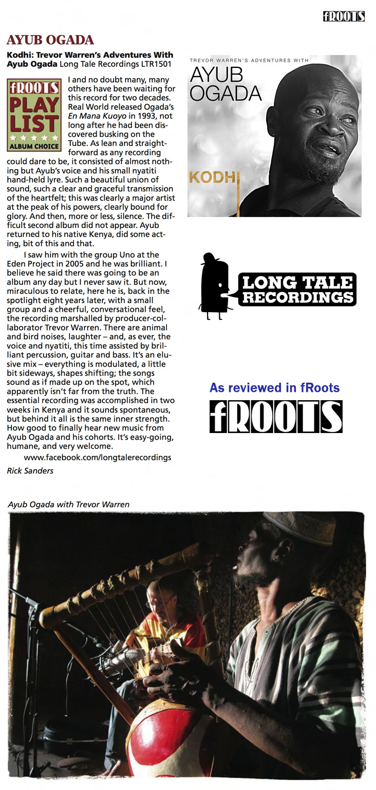 Kodhi review in fRoots MAY2015