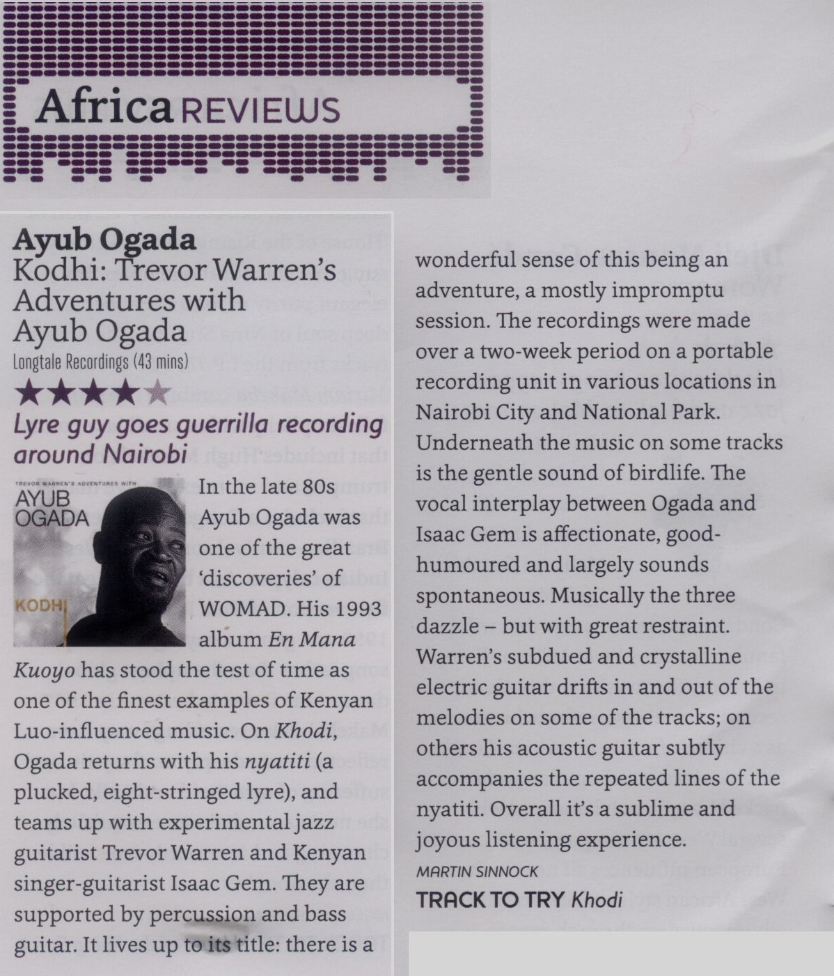 Ayub-SONGLINES Review